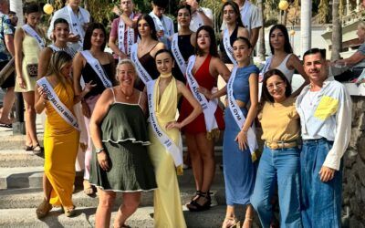 Las candidatas y candidatos a Reina y Caballero de la Feria de Nerja celebran su tradicional convivencia en el Merendero Ayo