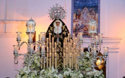 La Virgen de los Dolores inicia su restauración en Málaga