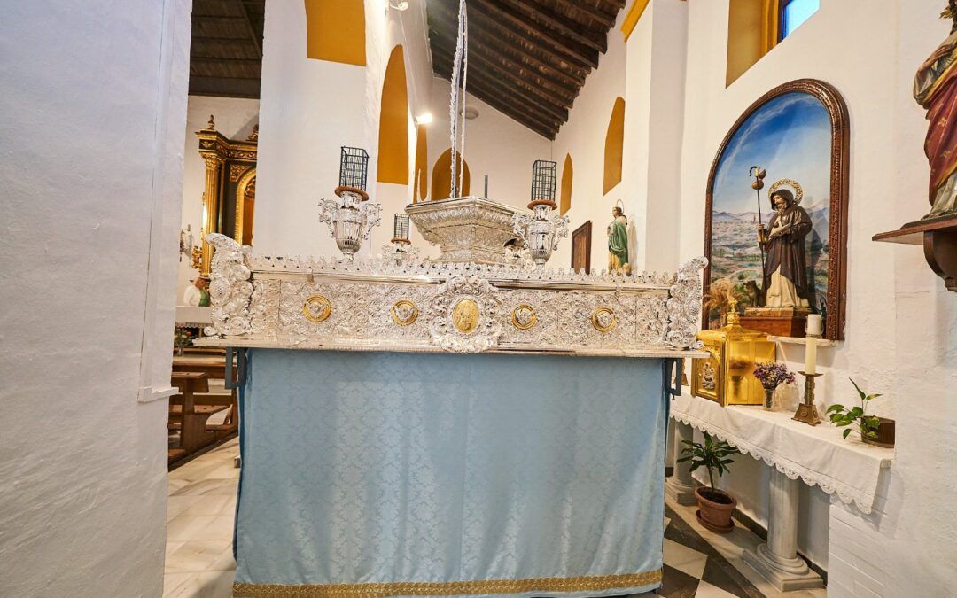 Restaurado el trono de la Virgen de las Maravillas en su 35 aniversario