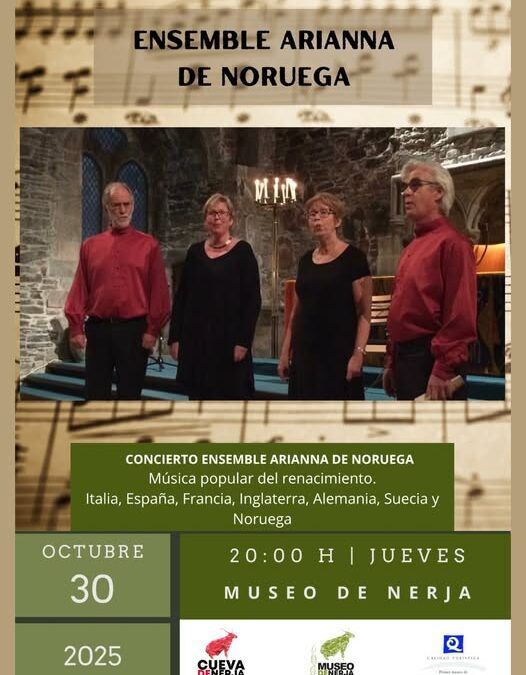 El Museo de Nerja recibirá al cuarteto noruego de música renacentista “Ensemble Arianna”