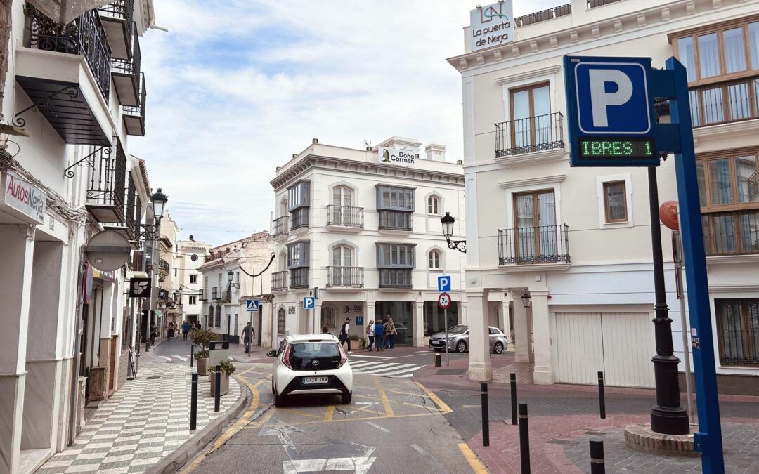 Corte temporal de tráfico mañana en la calle La Cruz