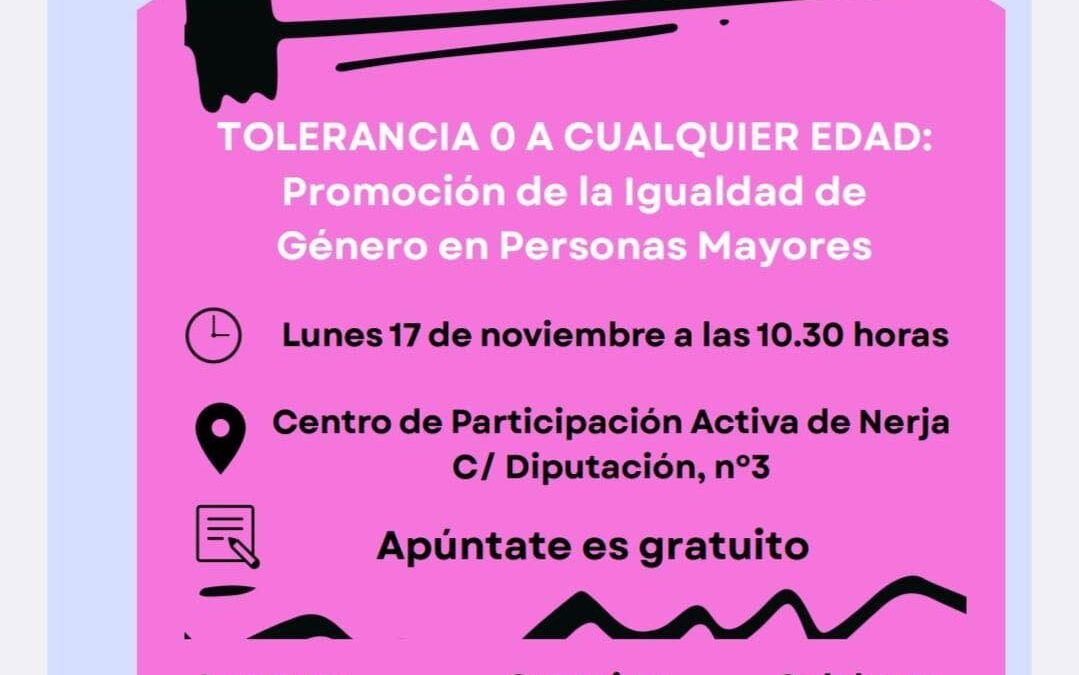 Charla sobre igualdad de género en el Centro de Mayores de Nerja