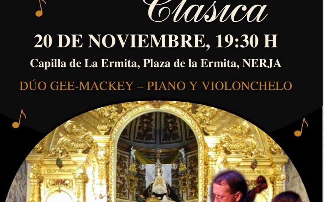 La Ermita de las Angustias acoge un concierto de piano y violonchelo del Dúo Gee-Mackey