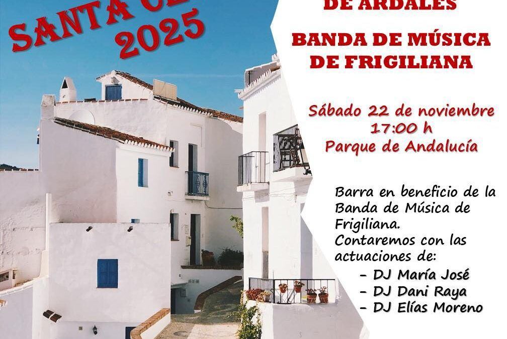 La Banda de Música de Nerja Confirma su Asistencia al Certamen de Santa Cecilia en el Parque de Andalucía de Frigiliana