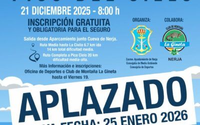 Aplazada la I Ruta Sendero Azul “Pico del Cielo” por previsión meteorológica