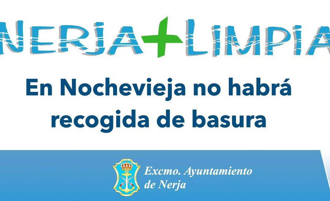 Suspensión temporal del servicio de recogida de basura por la celebración de Nochevieja