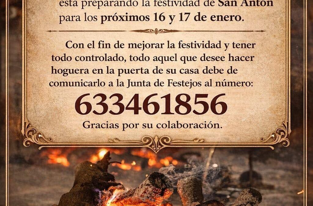 Maro organiza las lumbres de San Antón mediante registro previo por WhatsApp