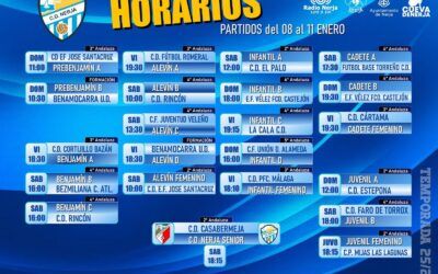Calendario de partidos del C.D. Nerja | Jornada del 8 al 11 de enero