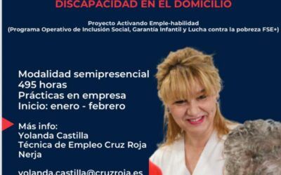 Nuevo curso de atención sociosanitaria para personas desempleadas en Nerja