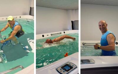Un triatlón dentro de un jacuzzi: el reto viral del nerjeño José Cánovas