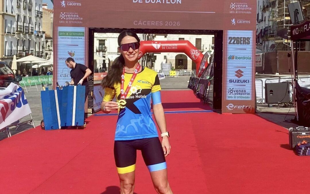 María Narváez, campeona de España absoluta en Duatlón G30-34 en Cáceres