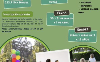 Nerja organiza un campamento urbano gratuito en Semana Santa