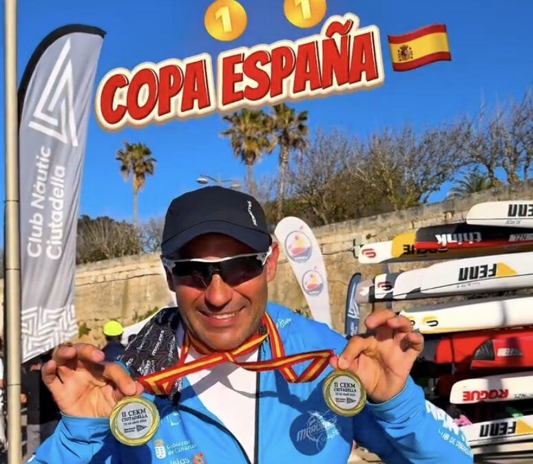 José Cánovas, doble campeón de España de kayak de mar y orgullo de Nerja
