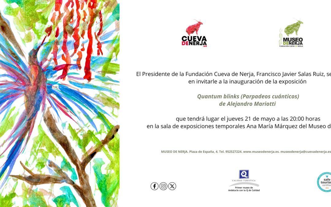 El Museo de Nerja inaugurará la exposición “Quantum blinks” de Alejandro Mariotti