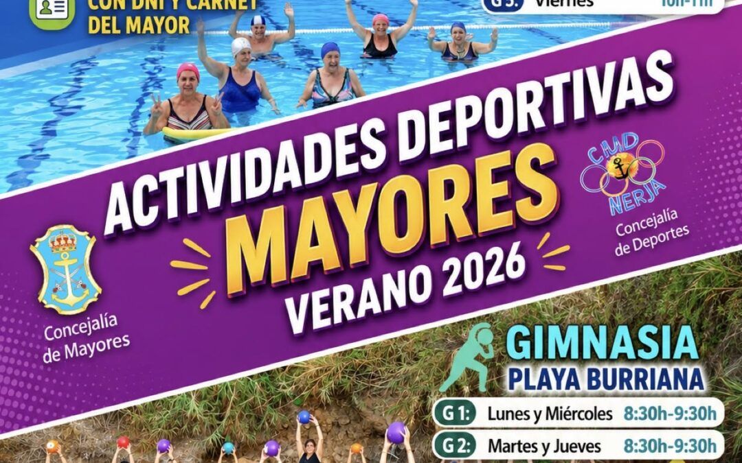 Abierto el plazo para participar en las actividades deportivas de verano para mayores