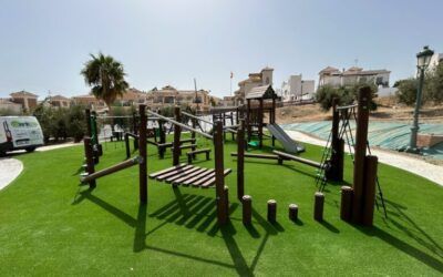 Nuevo parque infantil para las familias de La Noria