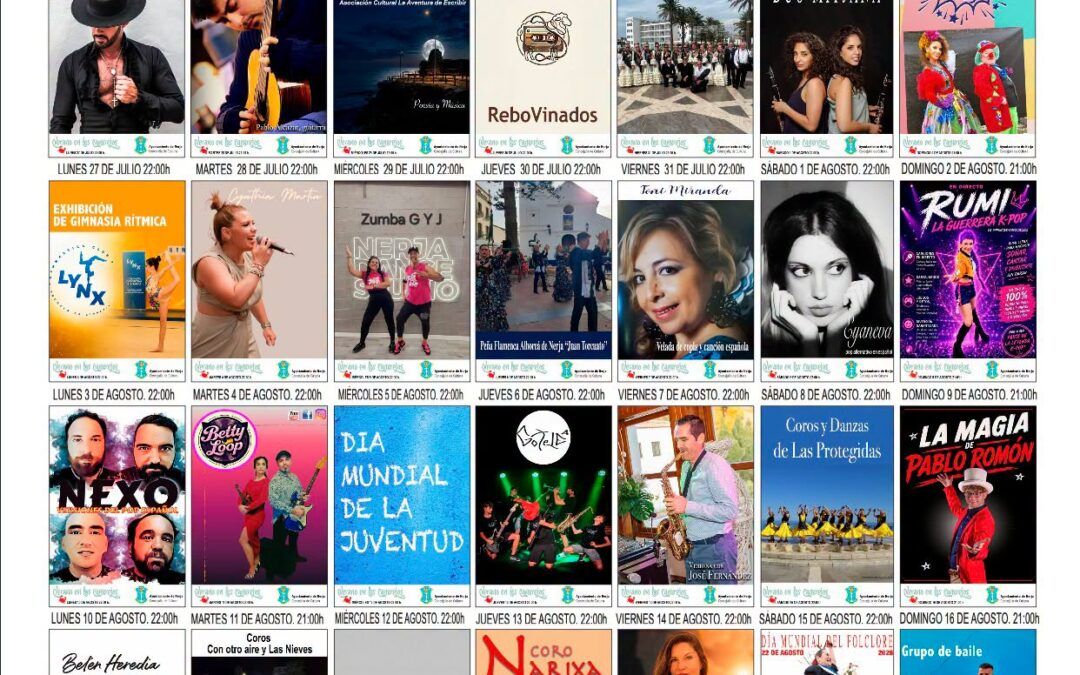 El verano cultural de Nerja y Maro ofrecerá 56 actividades gratuitas en julio y agosto