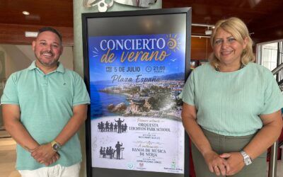 La Plaza de España acogerá el tradicional Concierto de Verano de la Banda de Música de Nerja