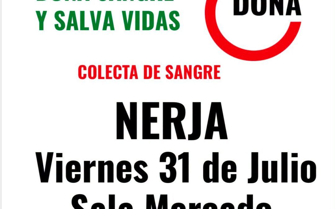 Nerja acogerá una nueva jornada de donación de sangre el 31 de julio