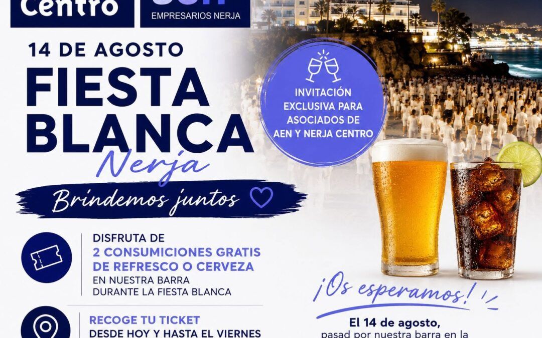 Nerja Centro gestionará una de las barras de la Fiesta Blanca de Nerja