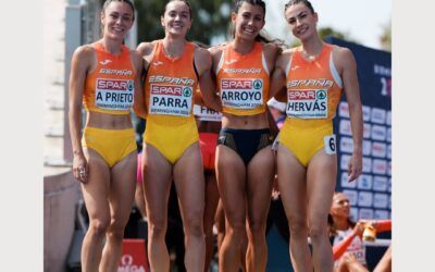 Hermi Parra, cuarta de Europa con el relevo español de 4×400
