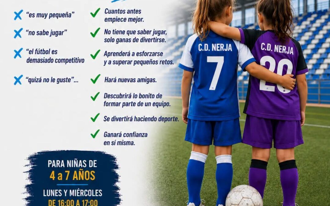 ¿Tu hija quiere jugar al fútbol? El CD Nerja le invita a probar
