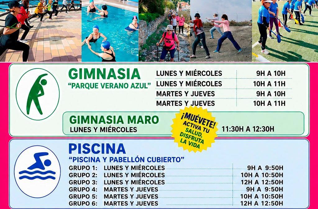 El 1 de septiembre arrancan las inscripciones para las actividades deportivas para mayores
