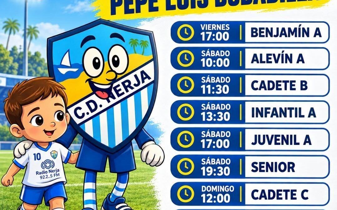 El CD Nerja concentra ocho partidos este fin de semana en el Pepe Luis Bobadilla