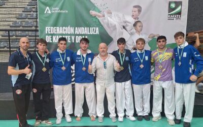 La Asociación Karate Axarquía logra nueve podios en el Campeonato de Andalucía